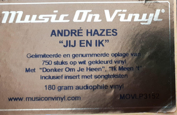 André Hazes : Jij En Ik (LP,Album,Limited Edition,Numbered,Reissue,Stereo)