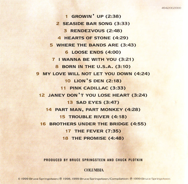 Bruce Springsteen : 18 Tracks (HDCD,Album,Compilation,Reissue)