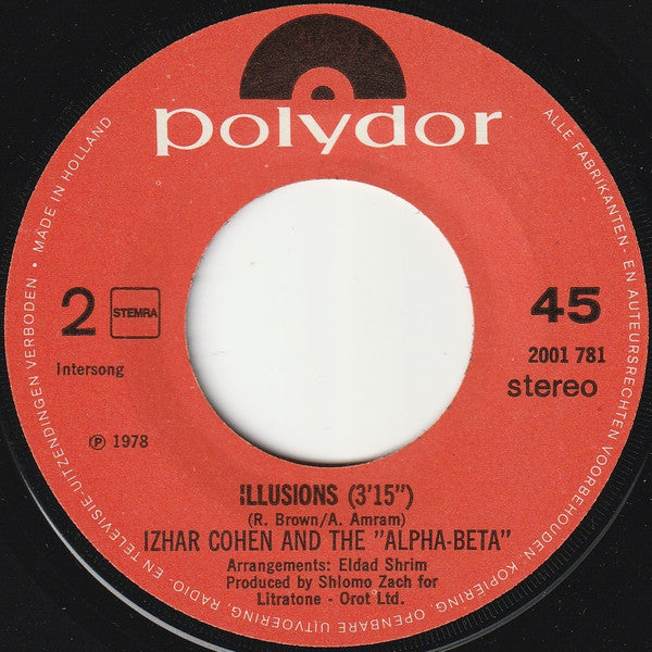 Izhar Cohen & Alpha-Beta, The : A-Ba-Ni-Bi (7",45 RPM,Single,Stereo)