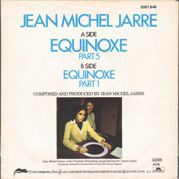 Jean-Michel Jarre : Equinoxe (7",45 RPM,Single,Stereo)