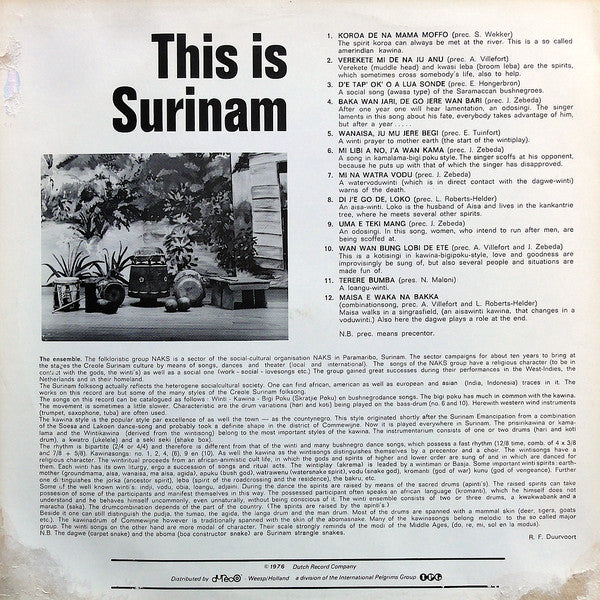 N.A.K.S. : This Is Suriname (LP)