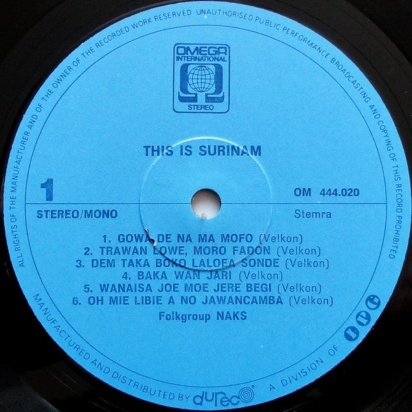 N.A.K.S. : This Is Suriname (LP)