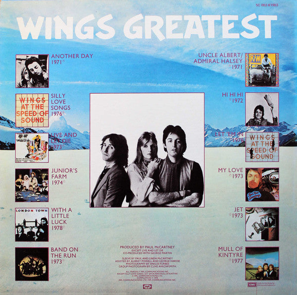 Wings (2) : Wings Greatest (LP,Compilation)