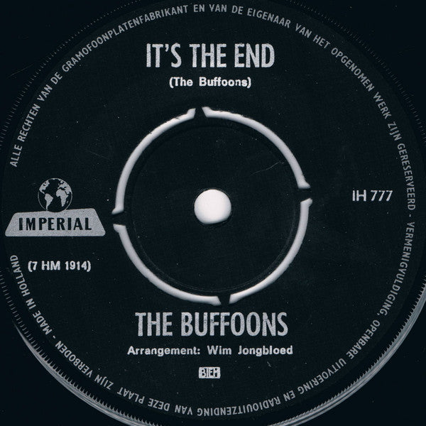 Buffoons, The : It's The End / Maria (From West Side Story) (7",Single,45 RPM)