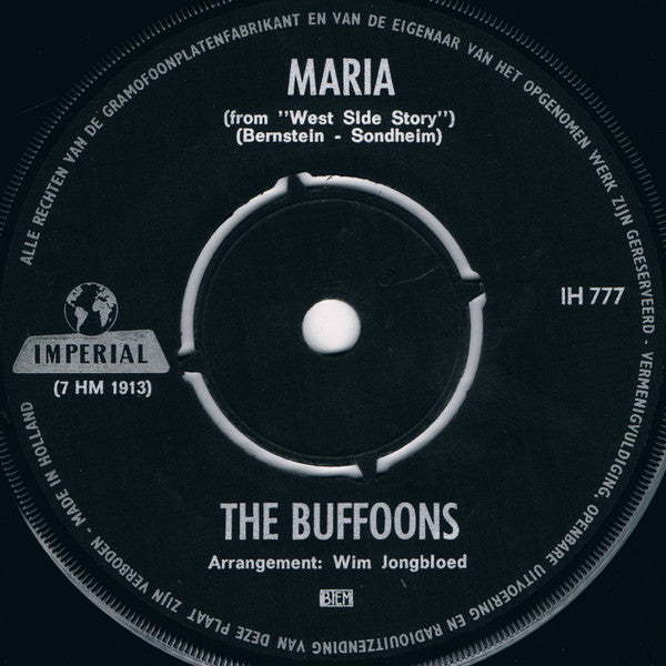Buffoons, The : It's The End / Maria (From West Side Story) (7",Single,45 RPM)