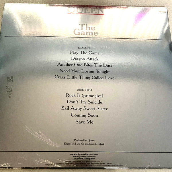 Queen : The Game (LP,Album,Reissue,Repress)