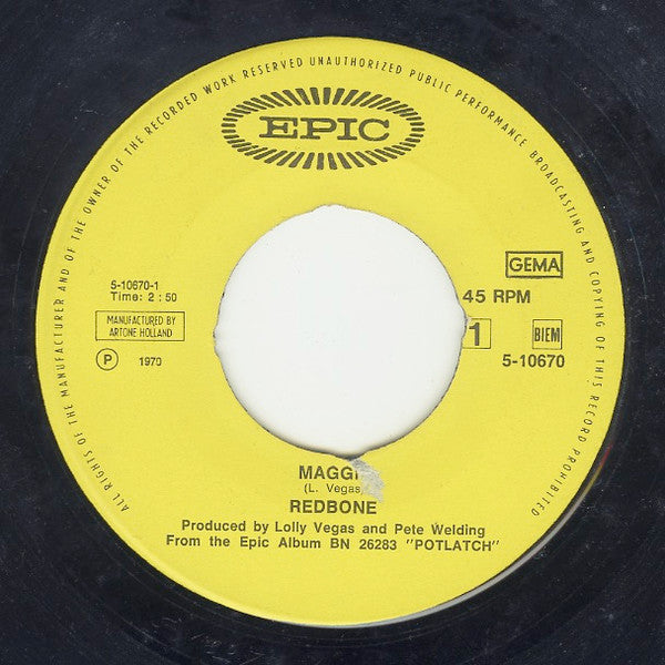 Redbone : Maggie (7",45 RPM,Single)