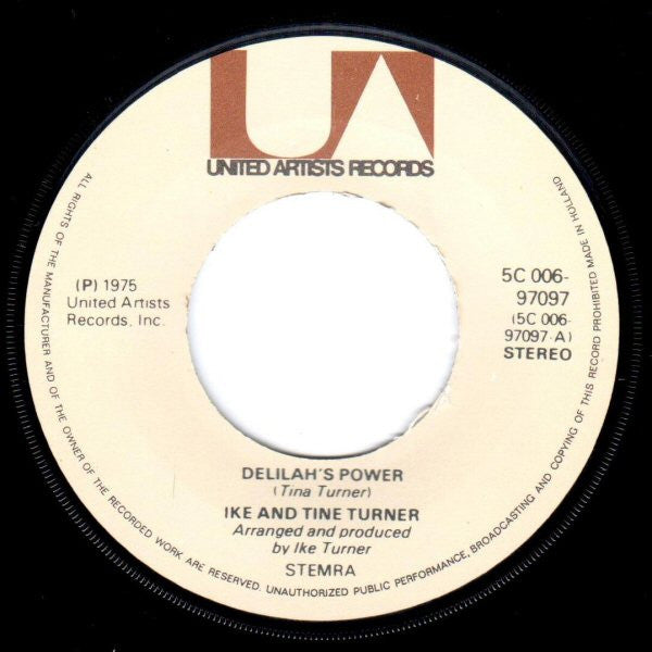 Ike & Tina Turner : Delilah's Power (7",45 RPM,Single)