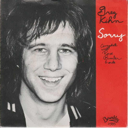 Greg Kihn : Sorry (7",45 RPM,Single)