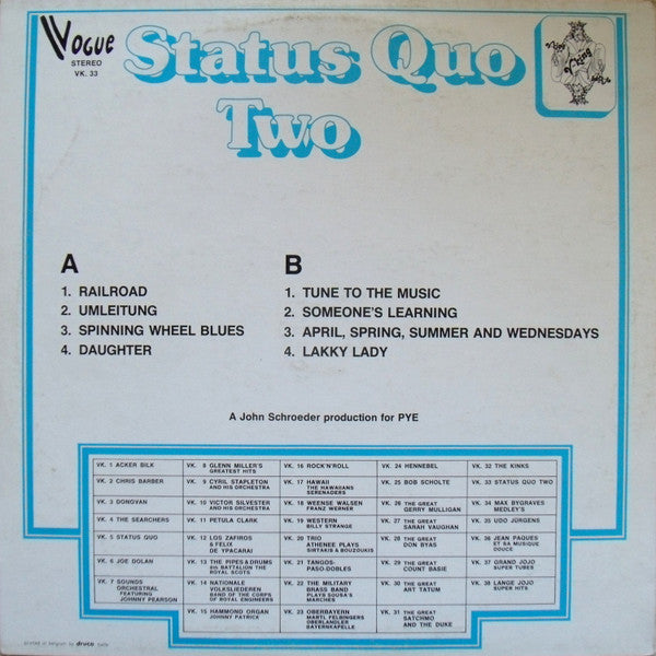 Status Quo : Status Quo Two (LP,Compilation)