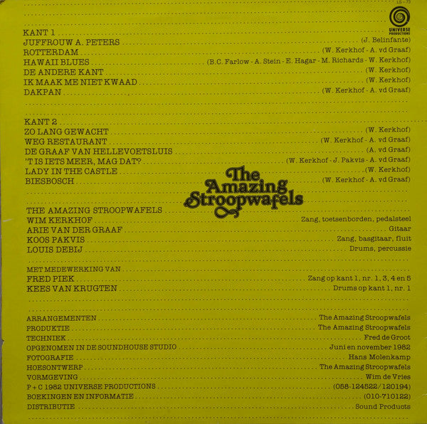 The Amazing Stroopwafels : In Vuur En Vlam (LP, Album)