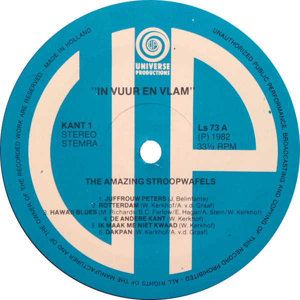Amazing Stroopwafels, The : In Vuur En Vlam (LP,Album)