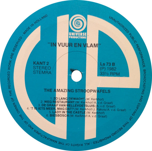 Amazing Stroopwafels, The : In Vuur En Vlam (LP,Album)