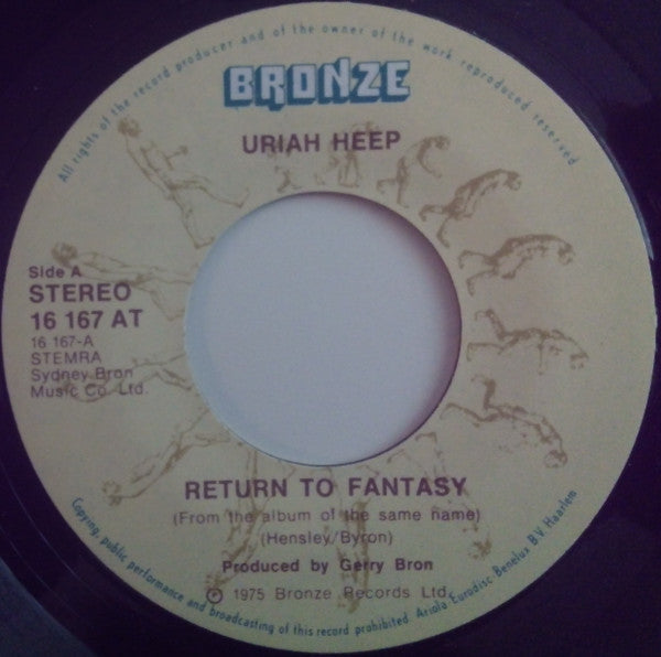 Uriah Heep : Return To Fantasy (7",45 RPM,Single)