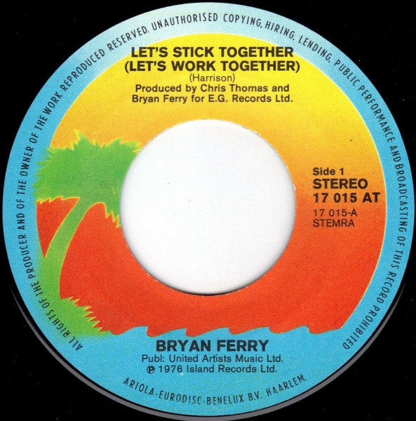 Bryan Ferry : Let's Stick Together (7",45 RPM,Single)