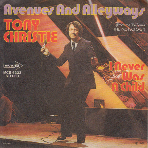 Tony Christie : Avenues And Alleyways (7",45 RPM,Single)