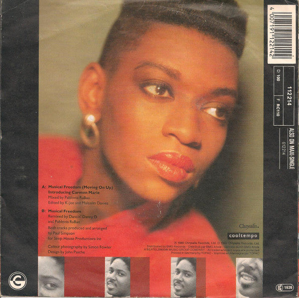 Paul Simpson Featuring Adeva : Musical Freedom (Moving On Up) (7",Single,45 RPM)