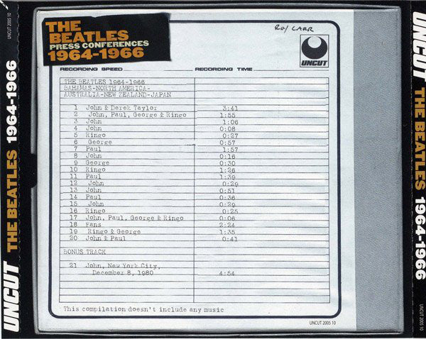 The Beatles : 1964-1966 (Press Conferences) (Compilation)
