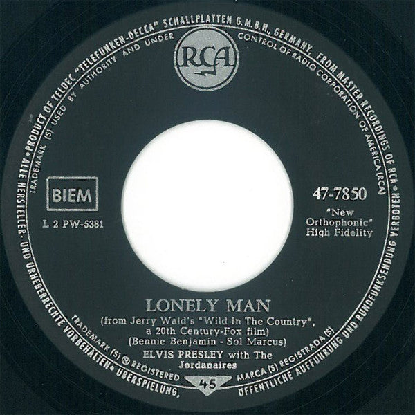 Elvis Presley : Surrender (Torna A Surriento) (7",45 RPM,Single)