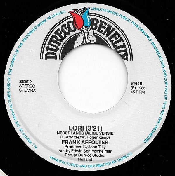 Frank Affolter : Lori (There's So Much Love) (7",45 RPM)