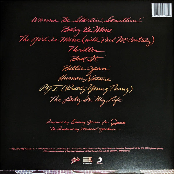 Michael Jackson : Thriller (LP,Album,Reissue)