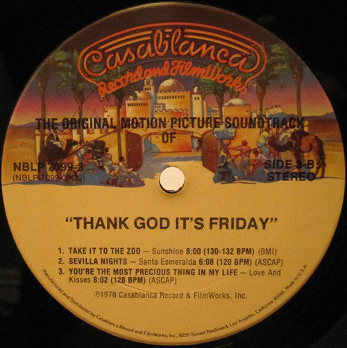 Various : Thank God It's Friday (The Original Motion Picture Soundtrack) (LP,Album,Stereo)