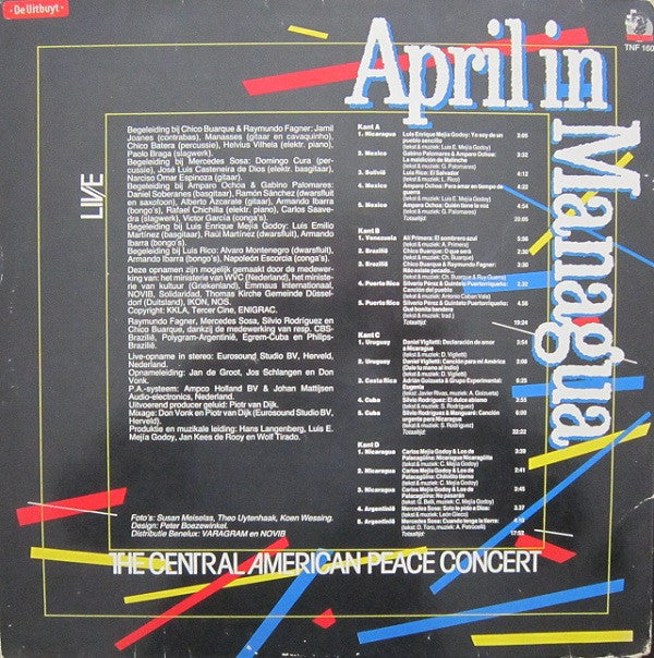 Various : April In Managua - The Central American Peace Concert (LP)