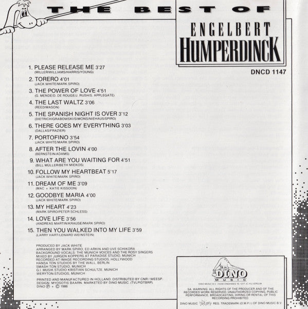 Engelbert Humperdinck : The Best Of Engelbert Humperdinck (Compilation)