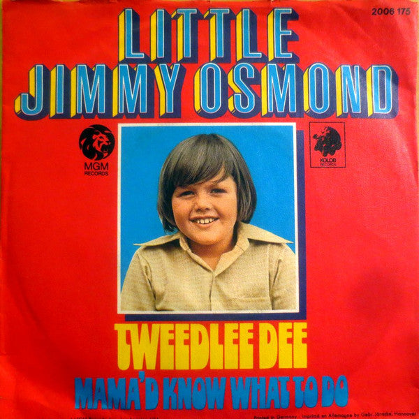 Little Jimmy Osmond : Tweedlee Dee (7",45 RPM,Single)