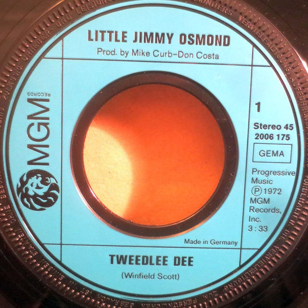 Little Jimmy Osmond : Tweedlee Dee (7",45 RPM,Single)