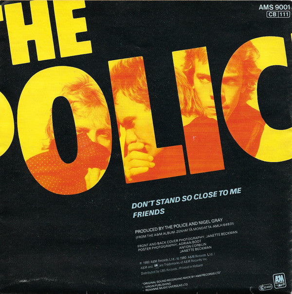 Police, The : Don't Stand So Close To Me (7",45 RPM,Single)