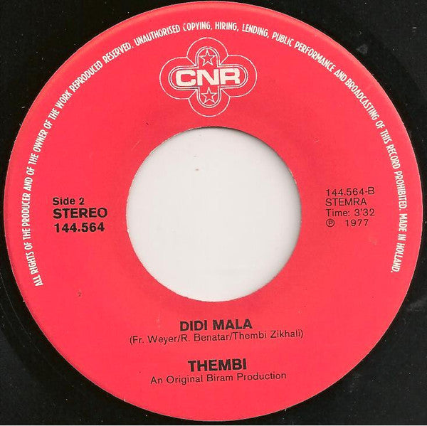 Thembi : Take Me Back To The Old Transvaal (7",45 RPM,Single)