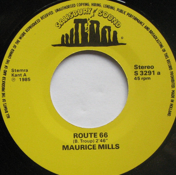 Maurice Mills : Route '66 / Solitude (7",45 RPM,Stereo)