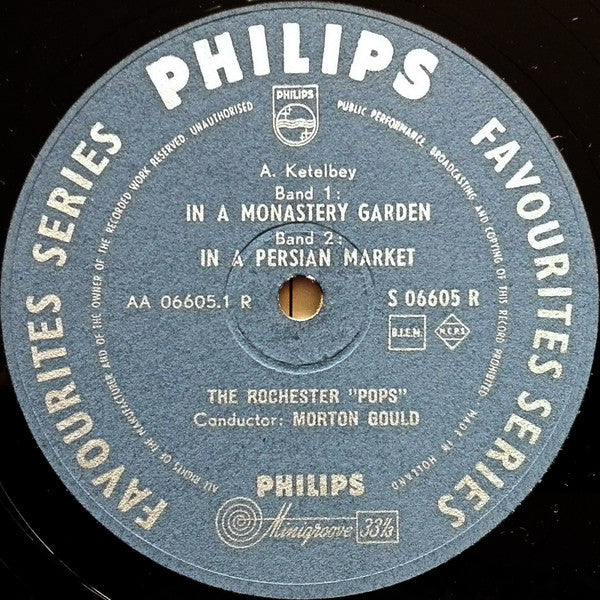 Albert W. Ketelbey - Morton Gould And Eastman-Rochester Orchestra : In A Monastery Garden / In A Persian Market / In A Chinese Temple-Garden / The Clock And The Dresden Figures (10",33 ⅓ RPM,Mono)