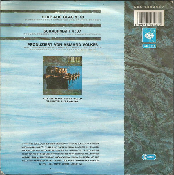 Münchener Freiheit : Herz Aus Glas (7",45 RPM,Single,Stereo)