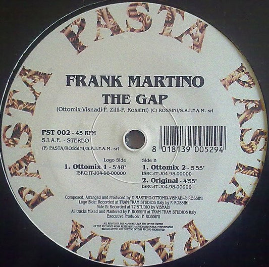 Frank Martino : The Gap (12")