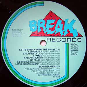 Master Genius : Let's Break Into The 80's (12",45 RPM)