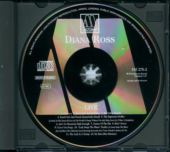 Diana Ross : Live (Album)