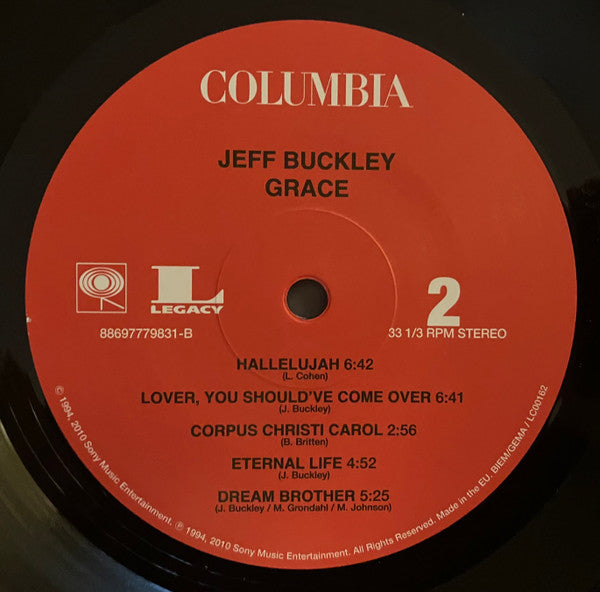 Jeff Buckley : Grace (LP,Album,Reissue,Stereo)