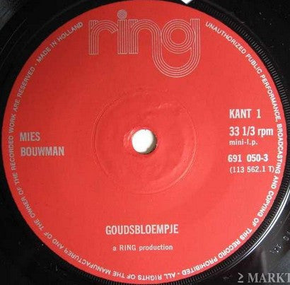 Mies Bouwman : Voorvertelplaat Door Mies Bouwman 3 (7",Mini-Album,33 ⅓ RPM)