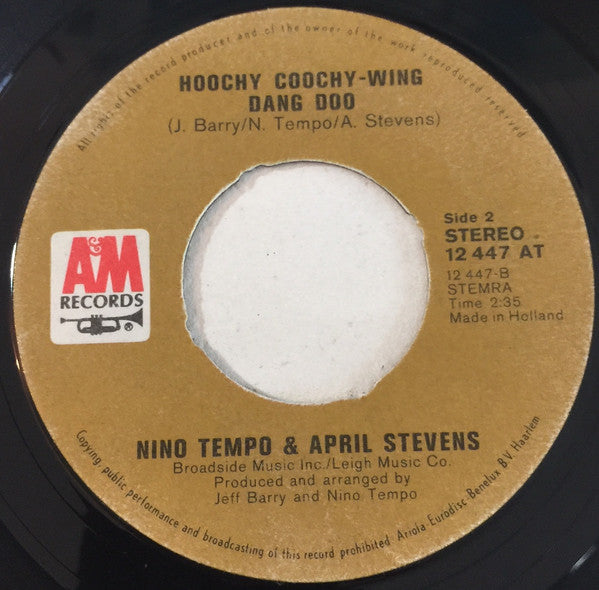 Nino Tempo & April Stevens : Love Story (7",Single,45 RPM)