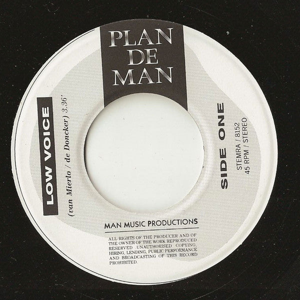 Plan De Man : Low Voice (7",45 RPM,Single)
