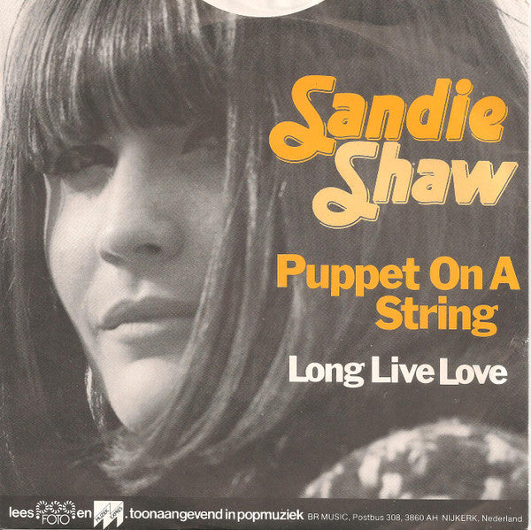 Sandie Shaw : Puppet On A String  (7",45 RPM,Single,Reissue,Stereo)