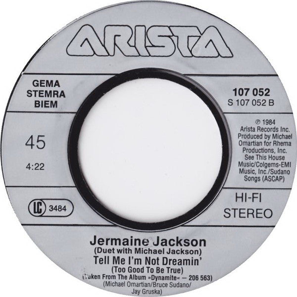 Jermaine Jackson : Do What You Do / Tell Me I’m Not Dreamin’ (7",45 RPM,Single)