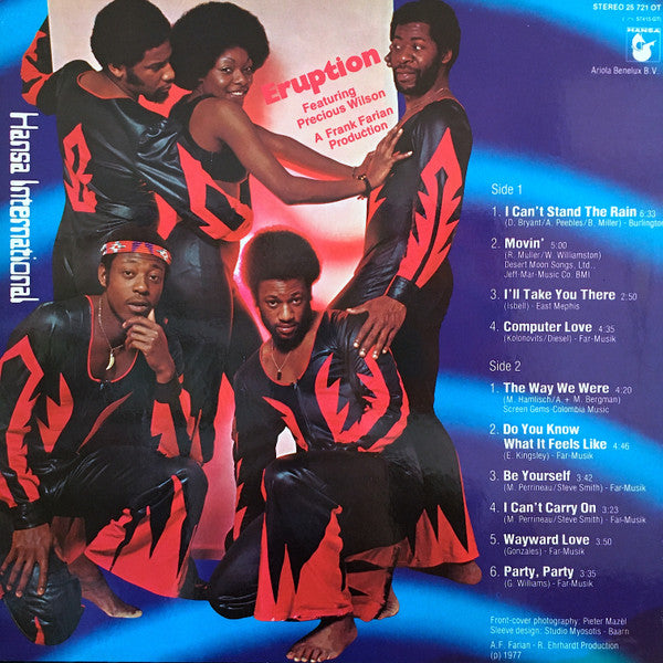 Eruption (4) Featuring Precious Wilson : I Can't Stand The Rain (LP,Album)