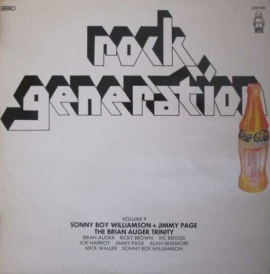 Sonny Boy Williamson (2) + Jimmy Page / Brian Auger & The Trinity : Rock Generation Volume 9 - Sonny Boy Williamson + Jimmy Page / The Brian Auger Trinity (LP,Compilation)