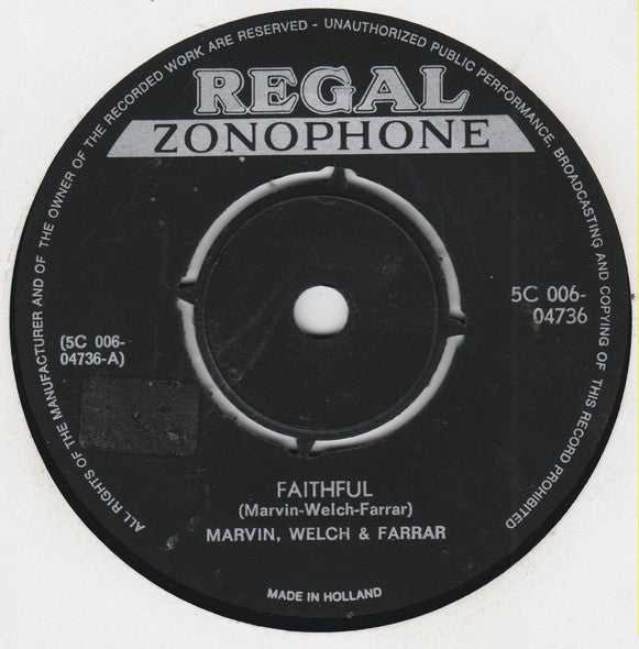 Marvin, Welch & Farrar : Faithful (7",Single,45 RPM)