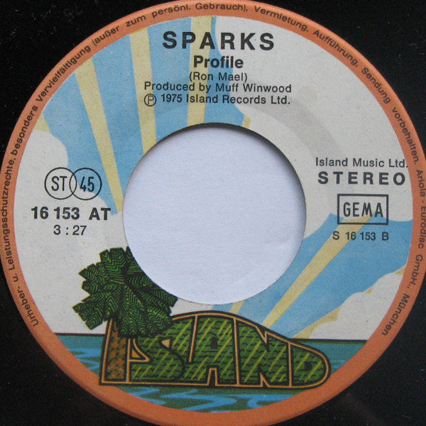 Sparks : Get In The Swing (7",45 RPM,Single)