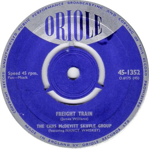 Chas McDevitt Skiffle Group, The : Freight Train (7",45 RPM,Single)