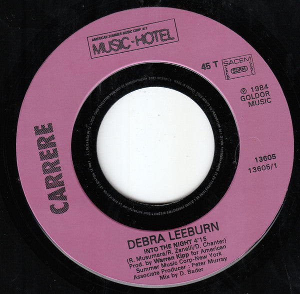 Debra Leeburn : Into The Night (7",45 RPM,Single)